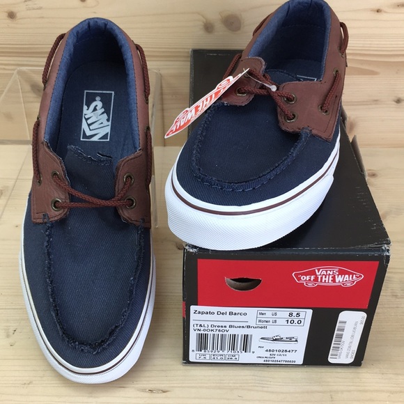 vans zapato del barco size 8